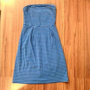 Strapless cotton dress